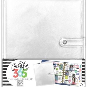Happy Planner Deluxe Cover - BIG SILVER - NEW